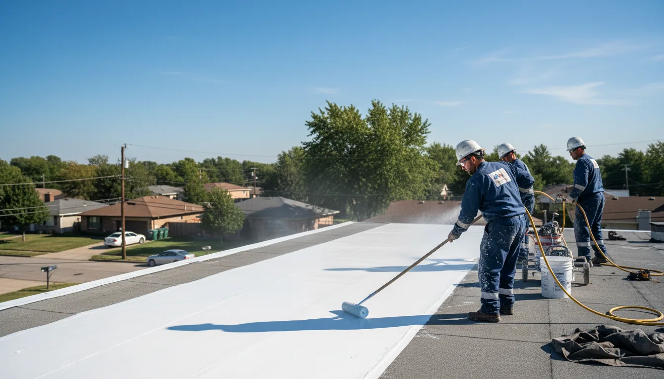 Commercial roof coating in Pine City, NY near me